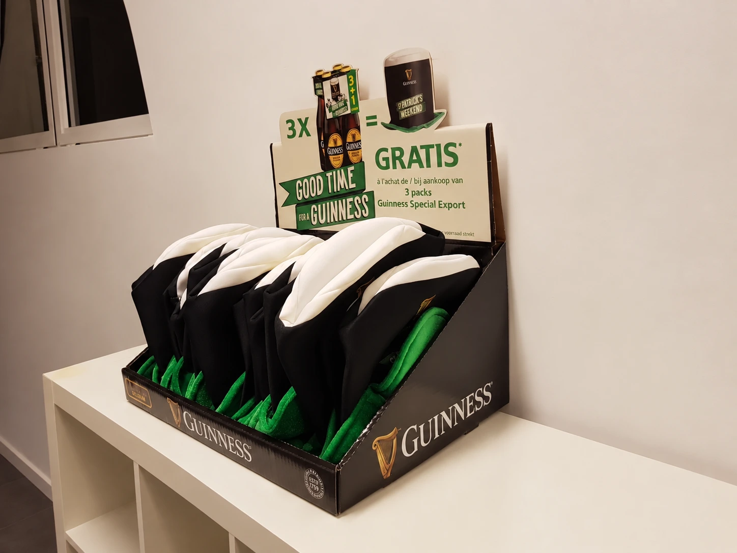 Compact Guinness counter display