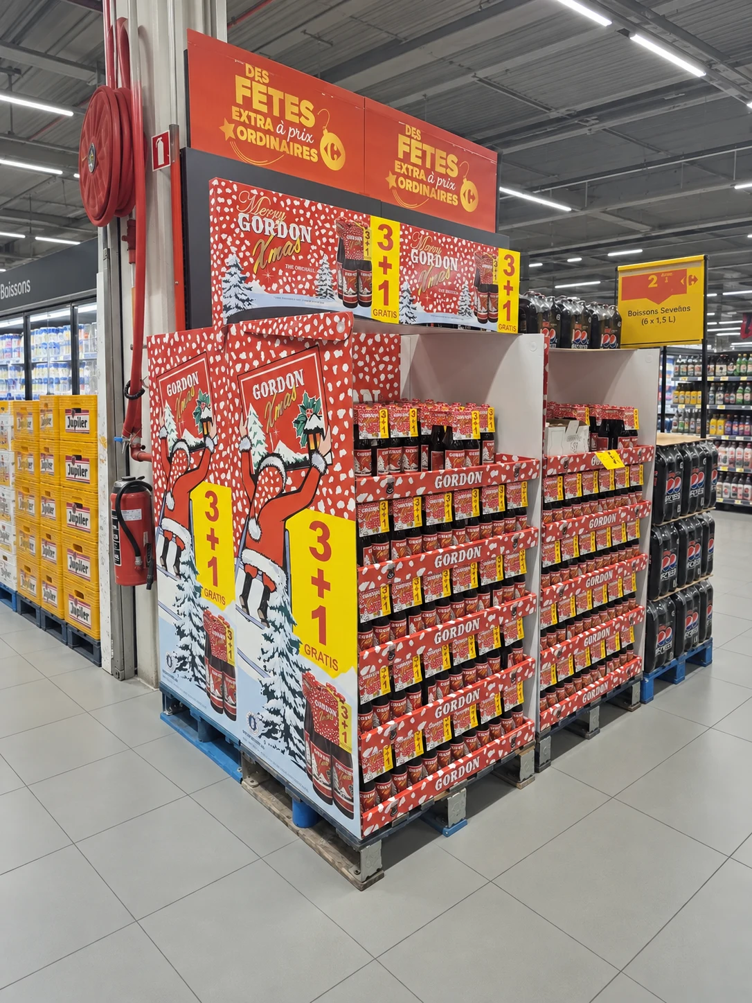 Gordon Xmas — Pair of seasonal displays in store