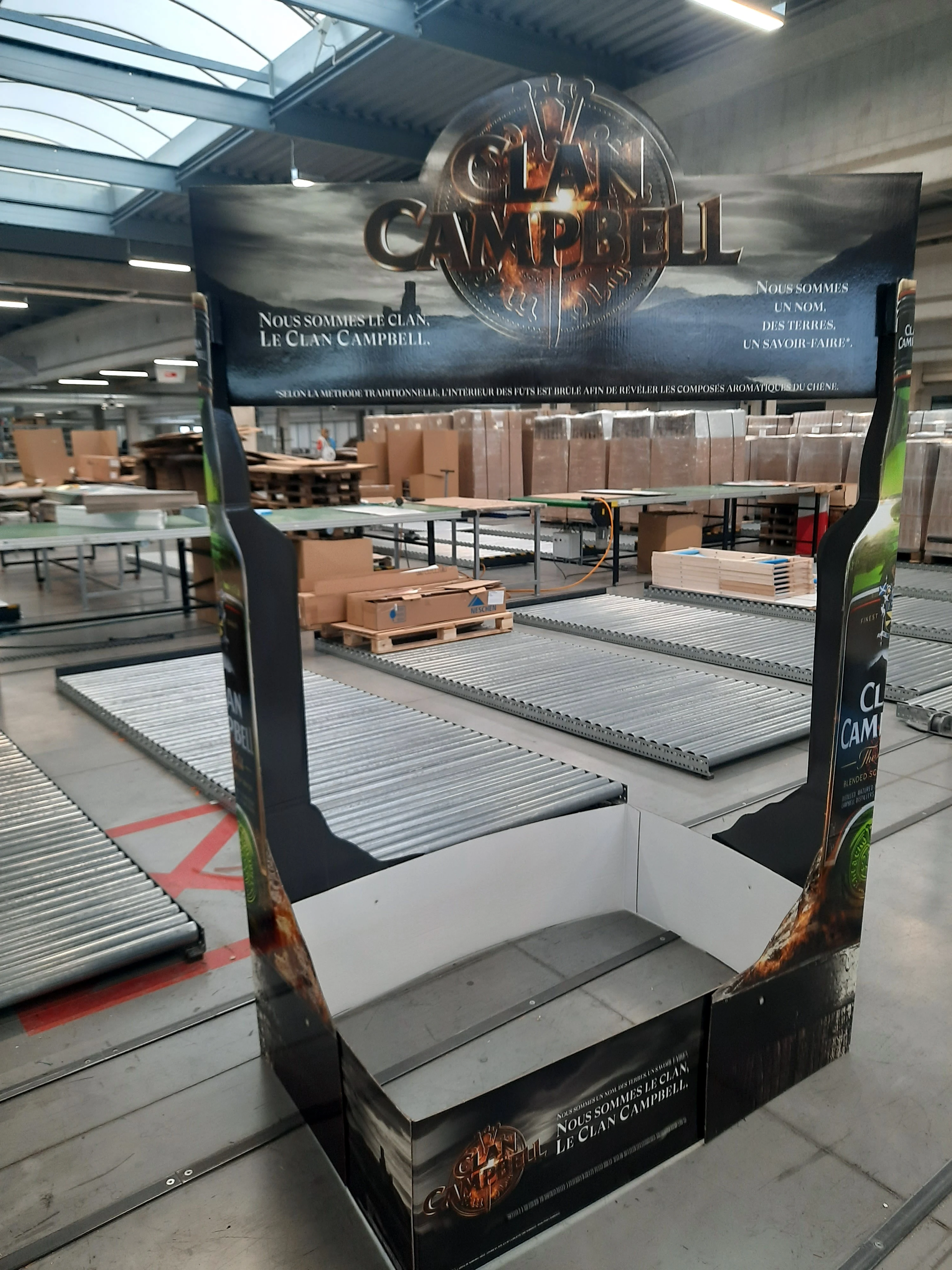 Clan Campbell — Pallet surround with arch, in production