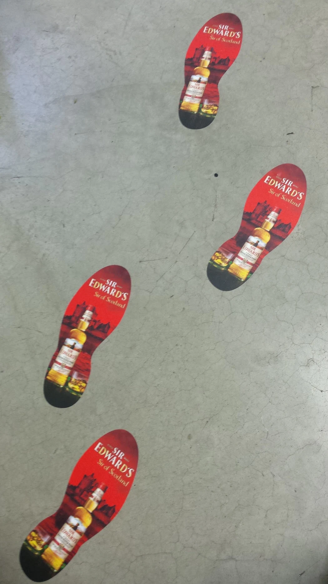 Sir Edward’s — Footprint floor graphics