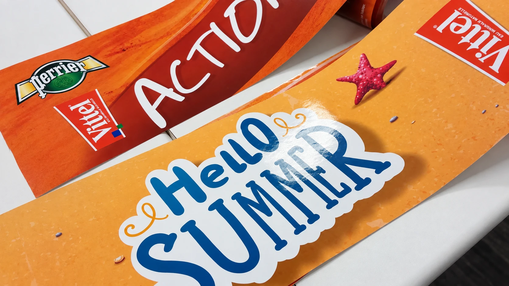 Perrier · Vittel — Seasonal promotional bands