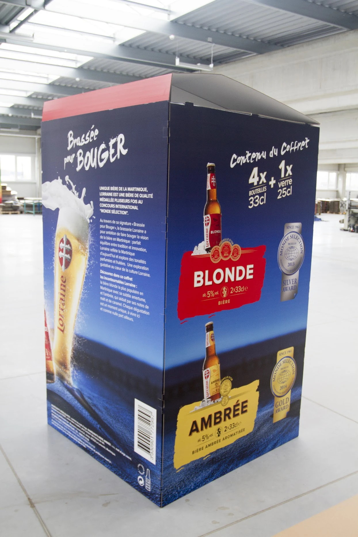 Lorraine — Promotional packaging for bottles and glass