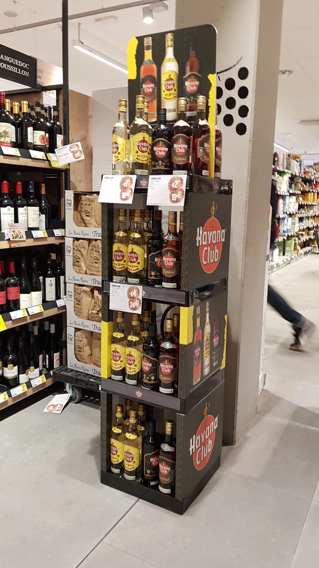 Havana Club — Stocked display in store
