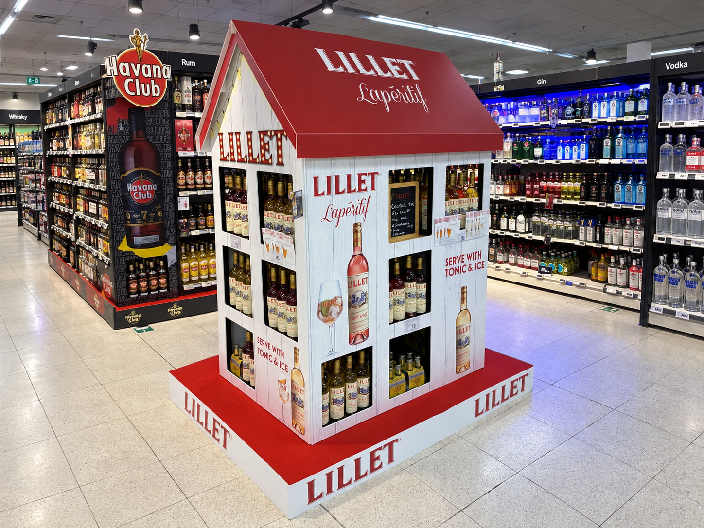 Promotional house installed in store