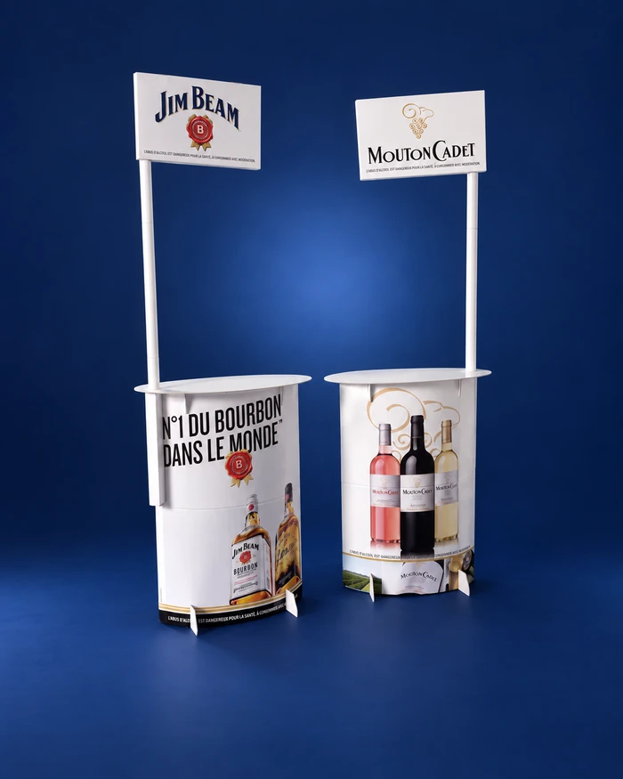 Jim Beam · Mouton Cadet — Displays & totems