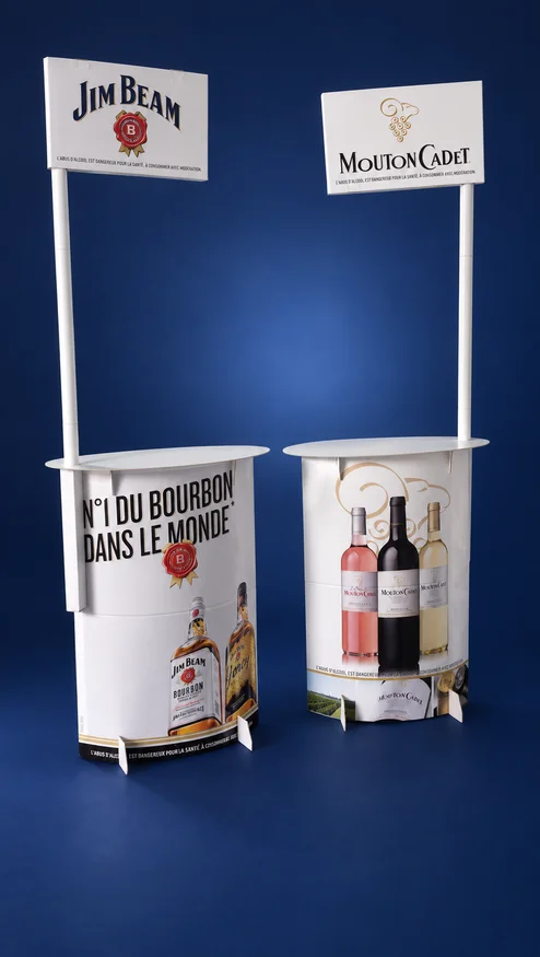 Jim Beam · Mouton Cadet — Displays & totems