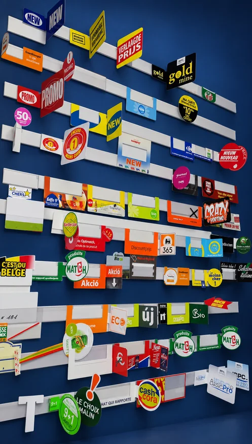 Point-of-sale signage — Shelf & signage