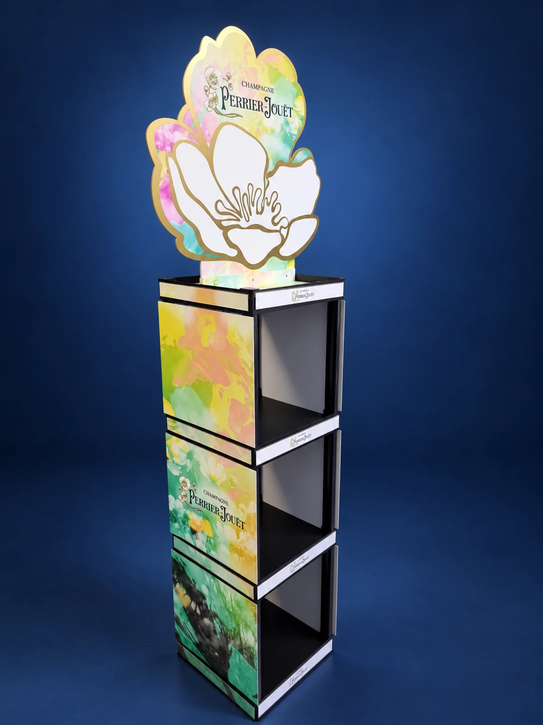 Perrier-Jouët — Assembled floral display